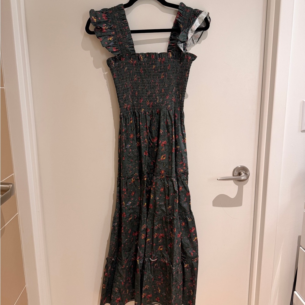Hill House - Ellie Nap Dress in Fleur Chintz Green in XS - NWT - Picture 4 of 7